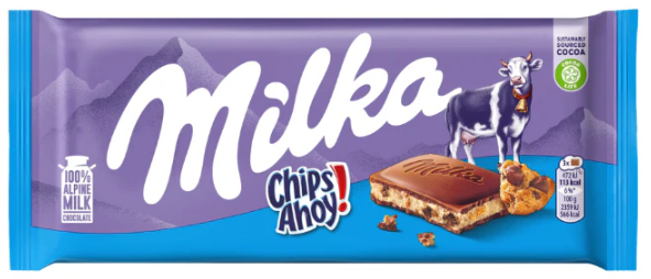 Milka Chips Ahoy Milk Chocolate Bar 3.5oz 22ct